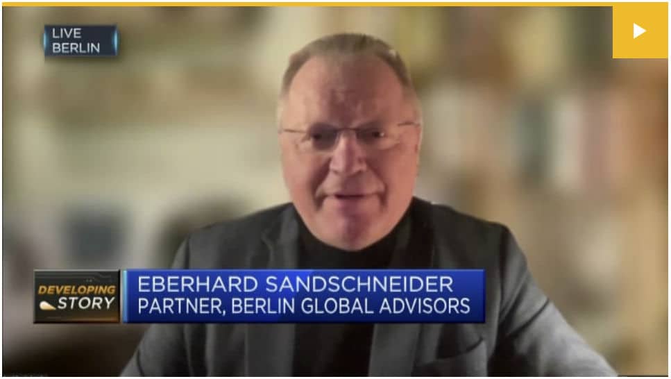 Eberhard Sandschneider live Berlin partner at Berlin Global Advisors